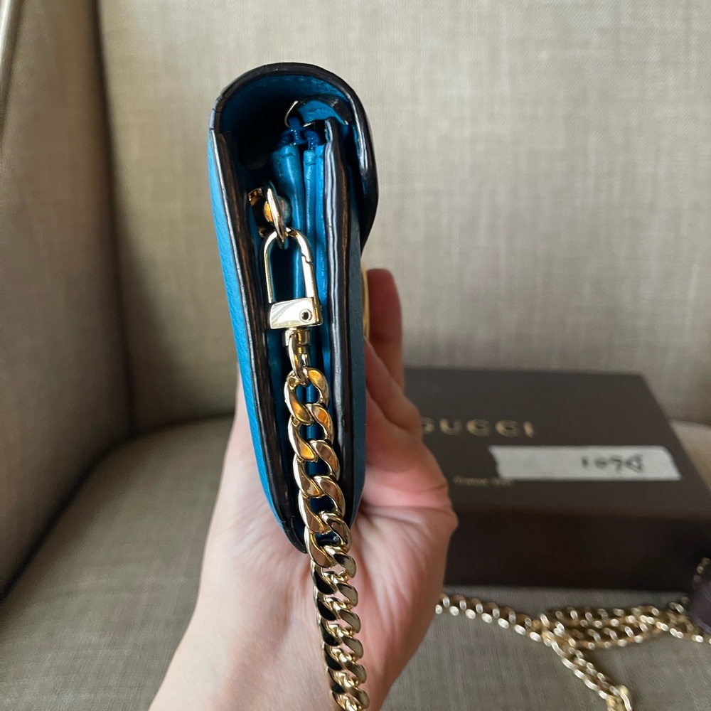 Authentic GUCCI GG Marmont bifold long wallet 400586.2184 (D7024) - Picture 14 of 16